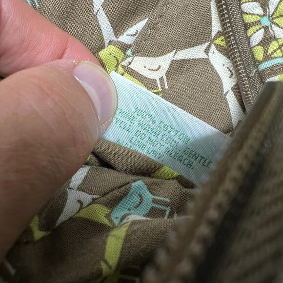 Vera Bradley Brown and Yellow Tote Bag - Picture 6 of 9